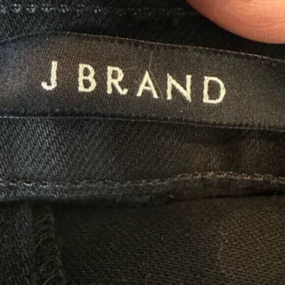 J Brand | Black Jules Straight Leg High Rise Denim Jeans Size 32 - Picture 9 of 11